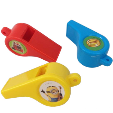 Brinquedos baratos brinquedo colorido plástico Whistle (H8027046)